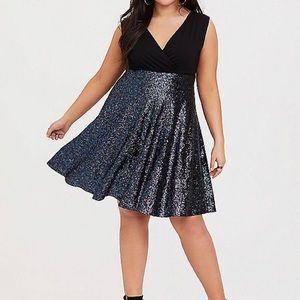 Torrid sequin cocktail dress sz 22
